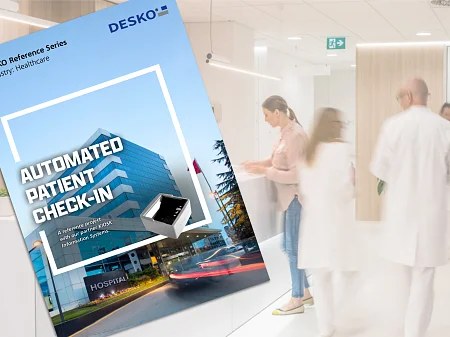 Diagonally placed DESKO brochure 