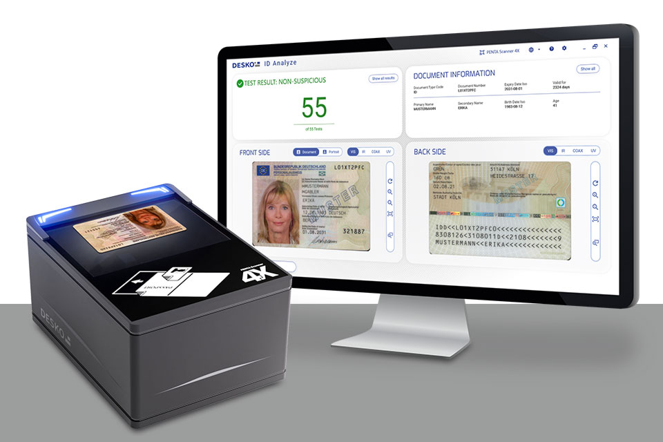 Presentation of the DESKO software solution for the verification of ID documents and ID card scanners for image and data capture