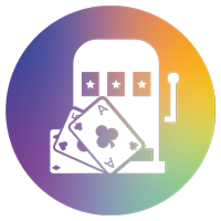 Símbolo del juego: bandido manco y naipes