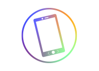 Rundes Icon mit Farbverlauf zeigt den Buchstaben „P“.