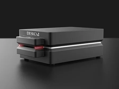 Scanner DESKO compact pour un contrôle rapide et sûr des documents dans les processus modernes d'accès et d'identification.