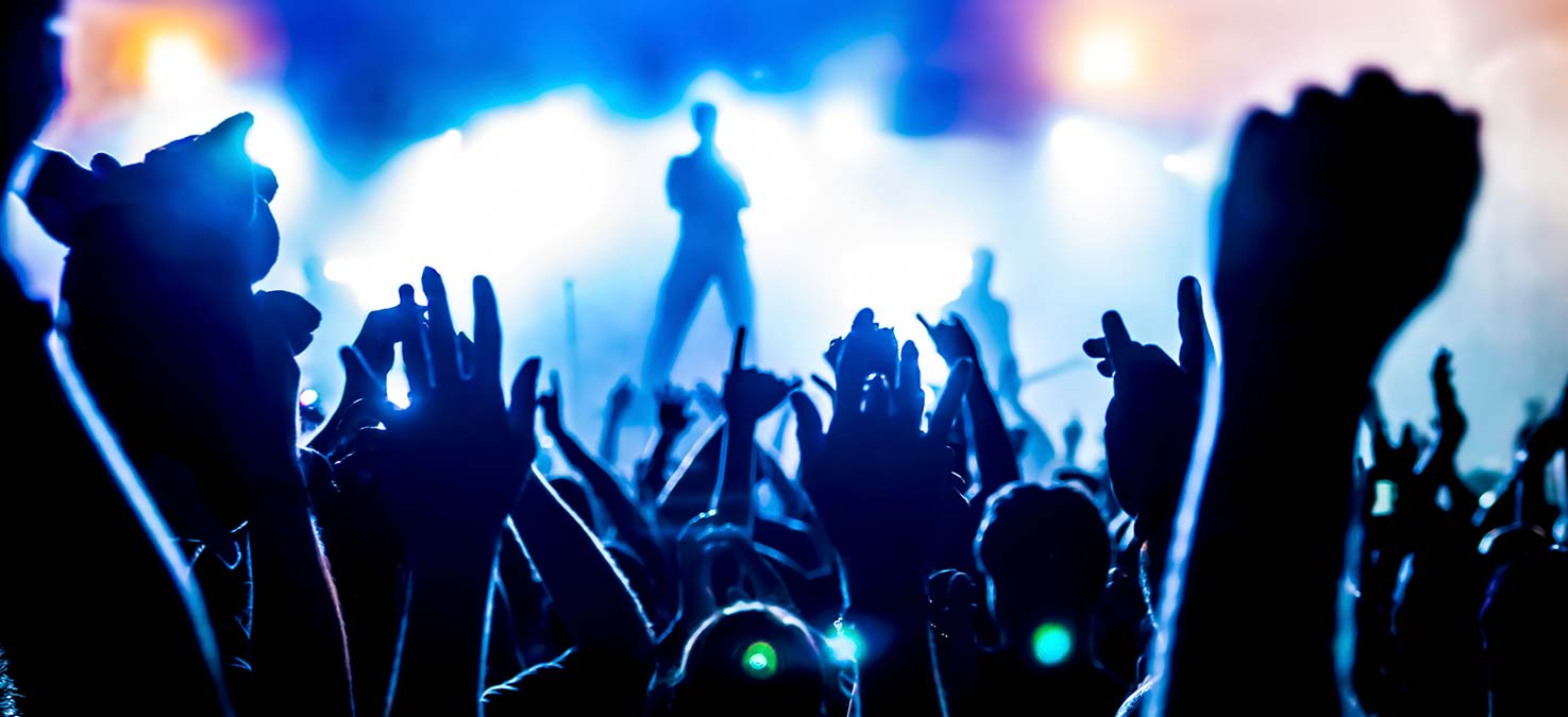 Publikum bei einem Konzert