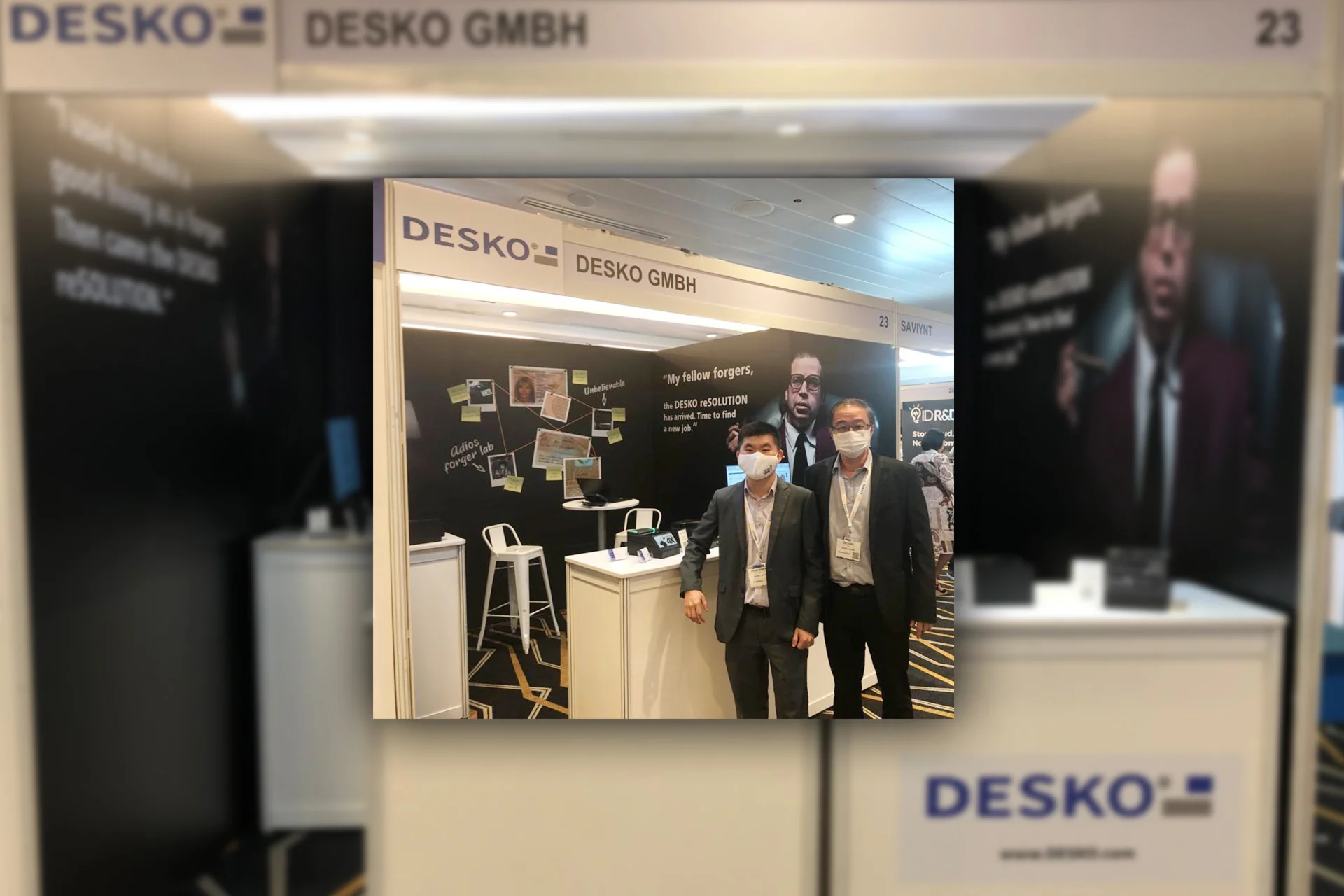 Identity Week Asia &agrave; Singapour 2022 - Nous vous remercions de votre visite au stand DESKO.